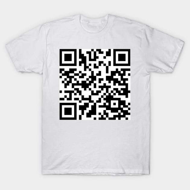 Rick Roll QR code T-Shirt by DuckieN